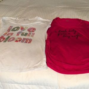 Two MOTHERHOOD Maternity Tops - small & medium